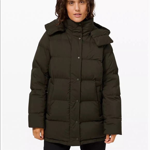 wunder puff jacket mid length